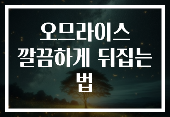 오므라이스 깔끔하게 뒤집는 법