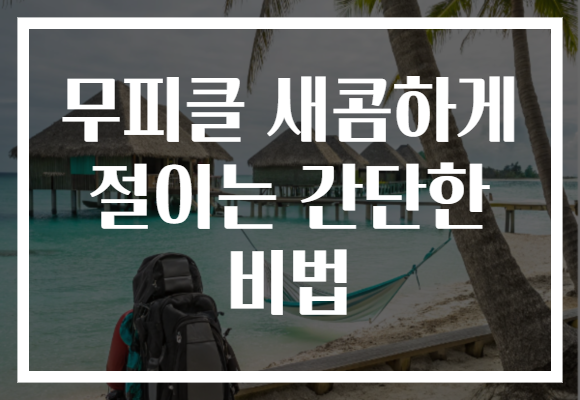 무피클 새콤하게 절이는 간단한 비법