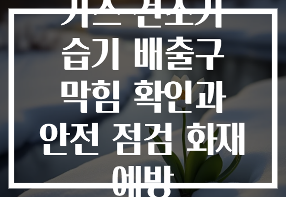 가스 건조기 습기 배출구 막힘 확인과 안전 점검 화재 예방 가스 건조기 습기 배출구 막힘 확인과 안전 점검 화재 예방