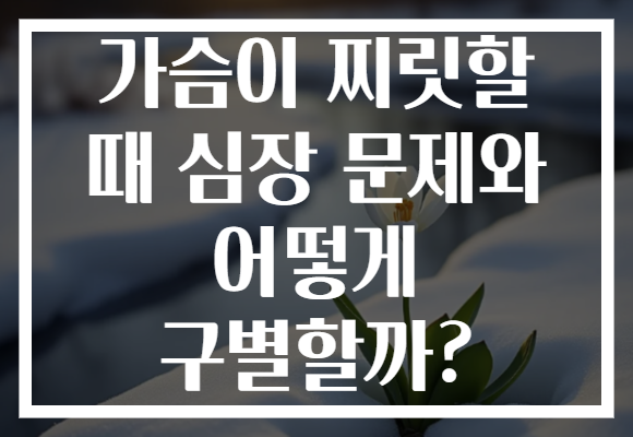가슴이 찌릿할 때 심장 문제와 어떻게 구별할까? 가슴이 찌릿할 때 심장 문제와 어떻게 구별할까?