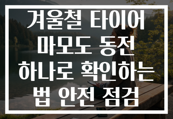 겨울철 타이어 마모도 동전 하나로 확인하는 법 안전 점검