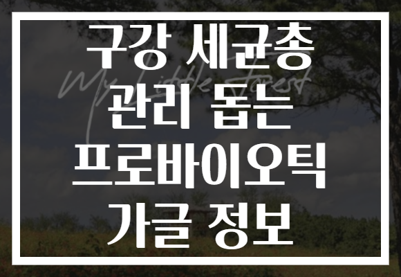구강 세균총 관리 돕는 프로바이오틱 가글 정보