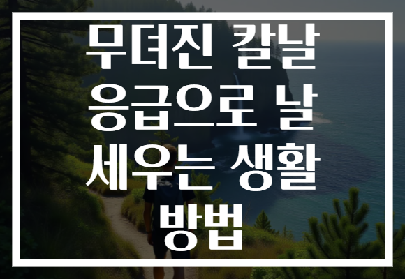 무뎌진 칼날 응급으로 날 세우는 생활 방법 무뎌진 칼날 응급으로 날 세우는 생활 방법