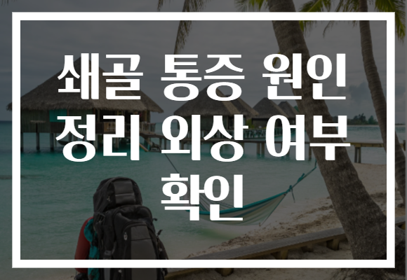 쇄골 통증 원인 정리 외상 여부 확인