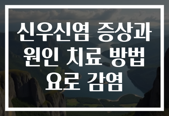 신우신염 증상과 원인 치료 방법 요로 감염