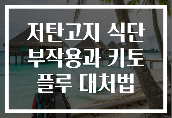 저탄고지 식단 부작용과 키토 플루 대처법 저탄고지 식단 부작용과 키토 플루 대처법