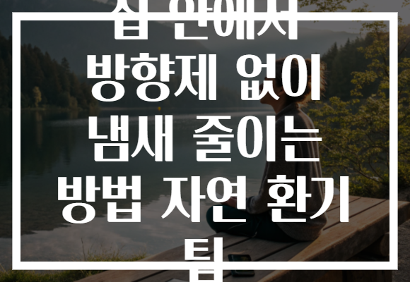 집 안에서 방향제 없이 냄새 줄이는 방법 자연 환기 팁