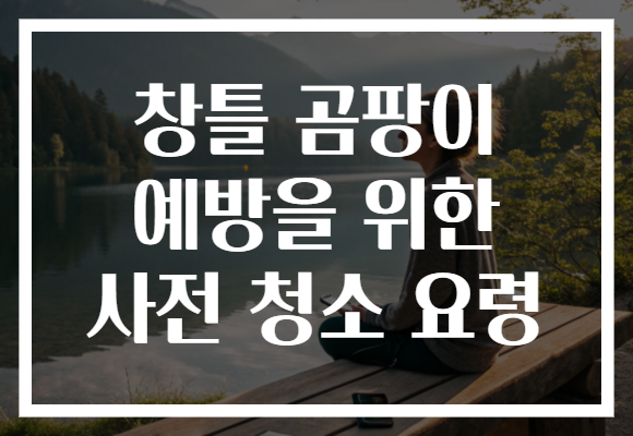 창틀 곰팡이 예방을 위한 사전 청소 요령