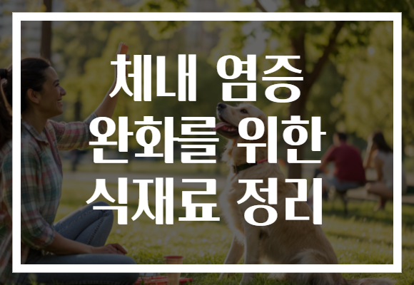 체내 염증 완화를 위한 식재료 정리