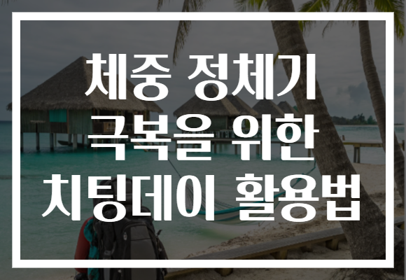 체중 정체기 극복을 위한 치팅데이 활용법