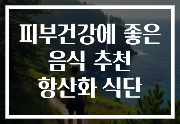 피부건강에 좋은 음식 추천 항산화 식단