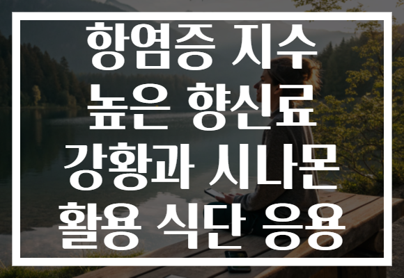 항염증 지수 높은 향신료 강황과 시나몬 활용 식단 응용