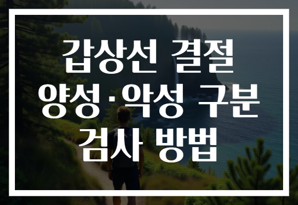 갑상선 결절 양성·악성 구분 검사 방법