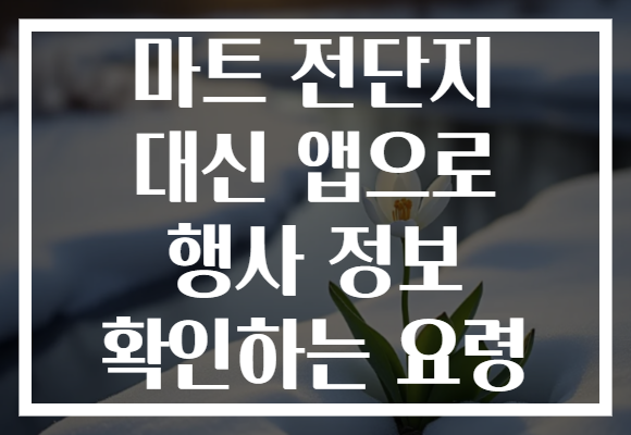 마트 전단지 대신 앱으로 행사 정보 확인하는 요령 마트 전단지 대신 앱으로 행사 정보 확인하는 요령