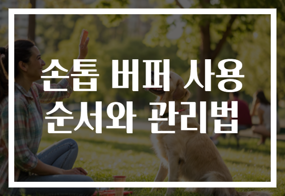 손톱 버퍼 사용 순서와 관리법