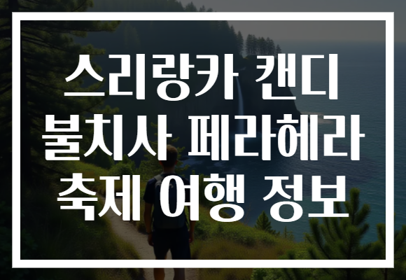 스리랑카 캔디 불치사 페라헤라 축제 여행 정보