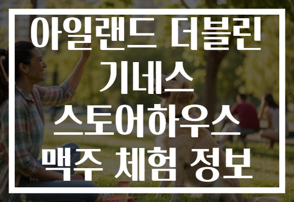 아일랜드 더블린 기네스 스토어하우스 맥주 체험 정보 아일랜드 더블린 기네스 스토어하우스 맥주 체험 정보