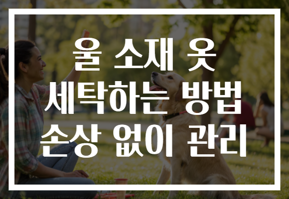 울 소재 옷 세탁하는 방법 손상 없이 관리 울 소재 옷 세탁하는 방법 손상 없이 관리