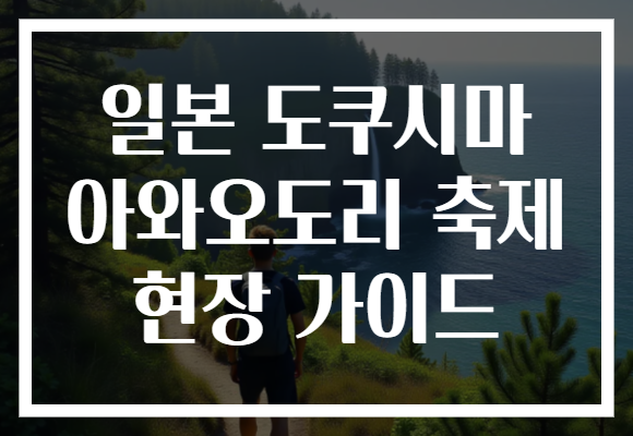 일본 도쿠시마 아와오도리 축제 현장 가이드