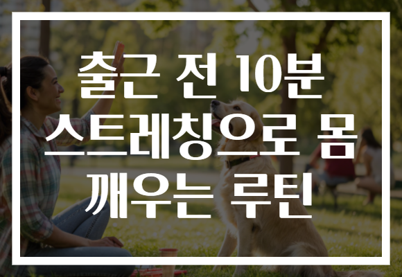 출근 전 10분 스트레칭으로 몸 깨우는 루틴