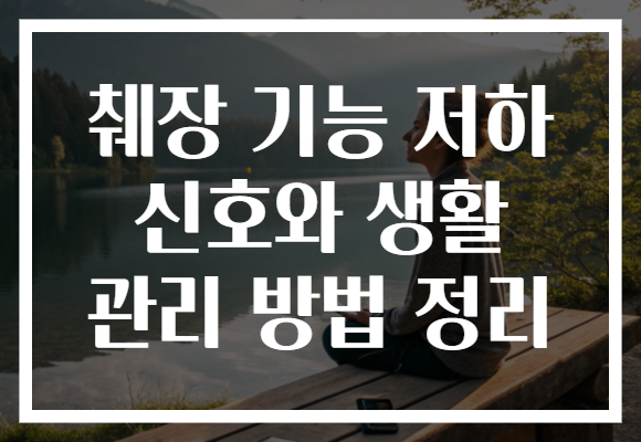 췌장 기능 저하 신호와 생활 관리 방법 정리 췌장 기능 저하 신호와 생활 관리 방법 정리