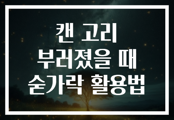 캔 고리 부러졌을 때 숟가락 활용법 캔 고리 부러졌을 때 숟가락 활용법