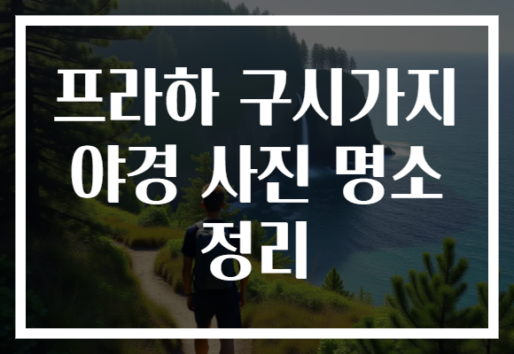 프라하 구시가지 야경 사진 명소 정리