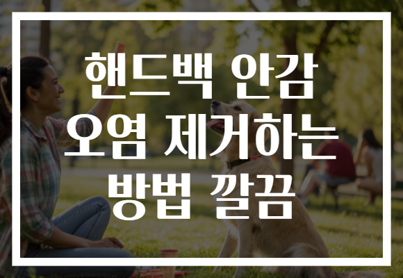 핸드백 안감 오염 제거하는 방법 깔끔