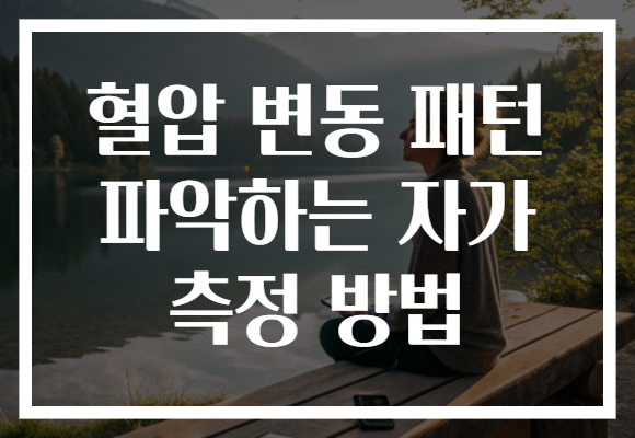 혈압 변동 패턴 파악하는 자가 측정 방법