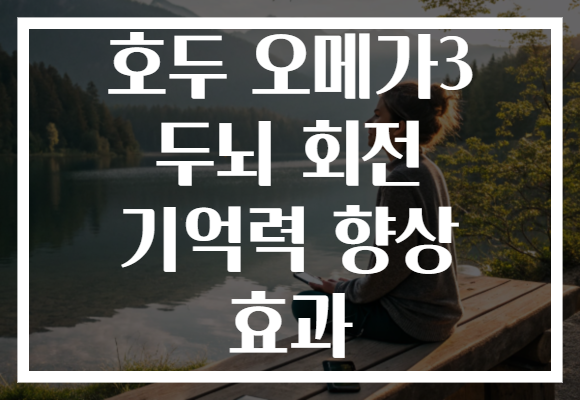 호두 오메가3 두뇌 회전 기억력 향상 효과