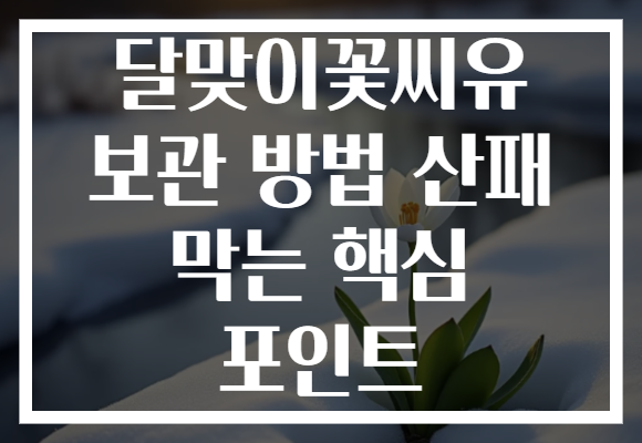 달맞이꽃씨유 보관 방법 산패 막는 핵심 포인트 달맞이꽃씨유 보관 방법 산패 막는 핵심 포인트