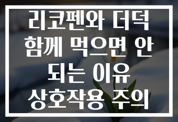 리코펜와 더덕 함께 먹으면 안 되는 이유 상호작용 주의