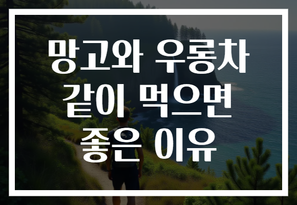망고와 우롱차 같이 먹으면 좋은 이유 망고와 우롱차 같이 먹으면 좋은 이유