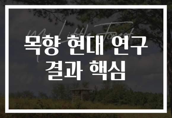 목향 현대 연구 결과 핵심