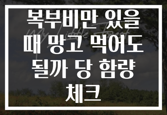 복부비만 있을 때 망고 먹어도 될까 당 함량 체크 복부비만 있을 때 망고 먹어도 될까 당 함량 체크