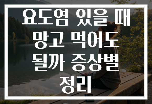 요도염 있을 때 망고 먹어도 될까 증상별 정리