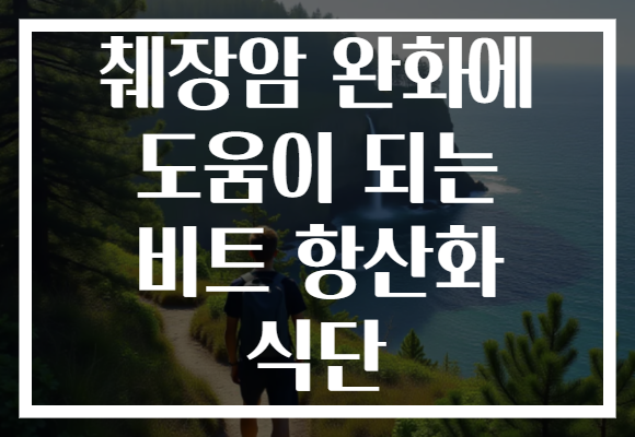 췌장암 완화에 도움이 되는 비트 항산화 식단