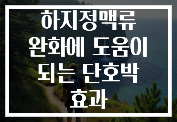 하지정맥류 완화에 도움이 되는 단호박 효과